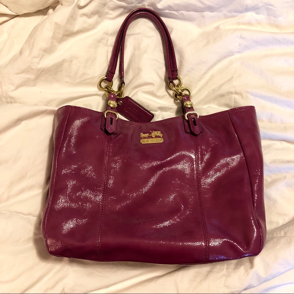 Plum Coach Handbag